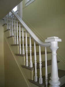 Custom made stair case and banister