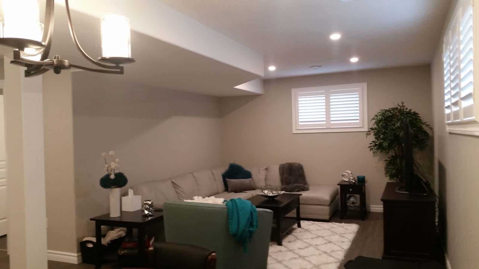 finished-basement Finished basement project