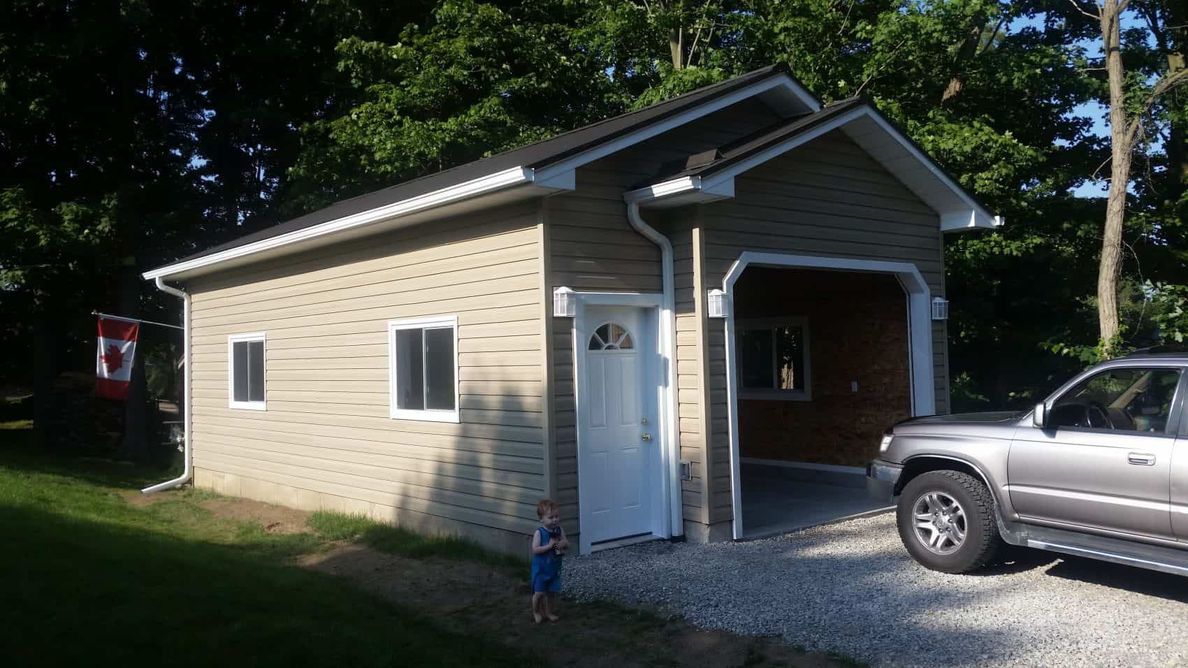 Custom built garage